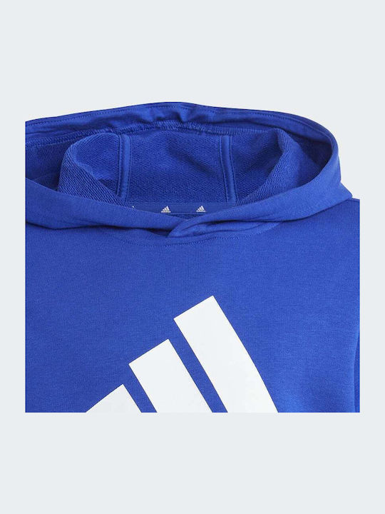 Kids Sweatshirt with Hood and Pockets Blue Big Essentials