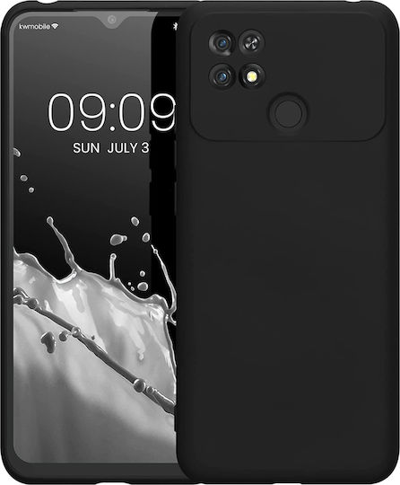 KWmobile Soft Flexible Umschlag Rückseite Silikon Schwarz (Poco C40)