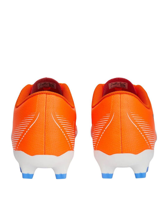 PUMA Play Football Shoes with Cleats Ultra Orange / Puma White / Blue Glimmer