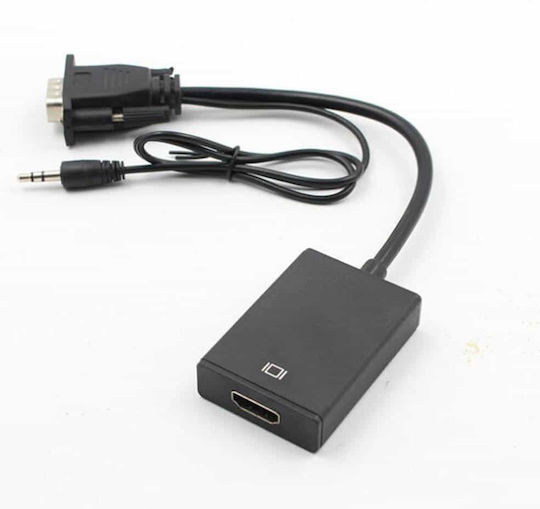 VGR Μετατροπέας 3.5mm / VGA male σε HDMI female (Q-HD09)