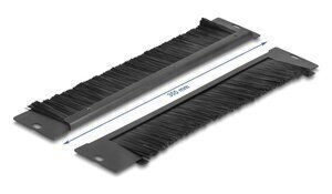 DeLock Brush Panel Black