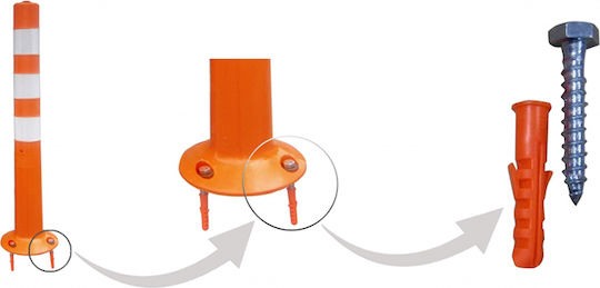 Next Systems Plastic Traffic Columns Orange H45cm