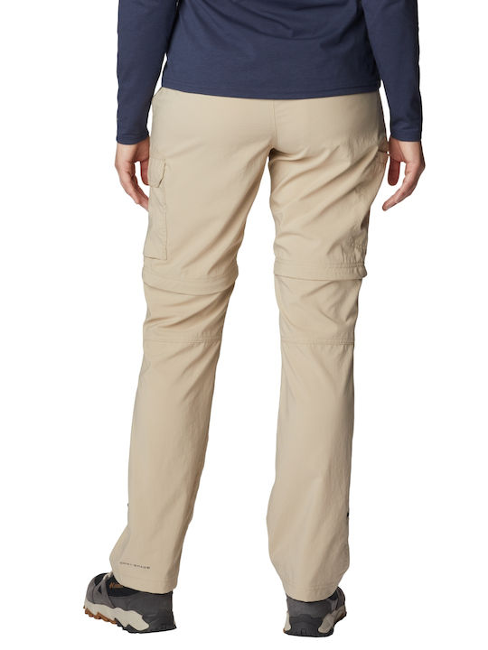 Columbia Silver Ridge Utility Convertible Women's Hiking Long Trousers Beige