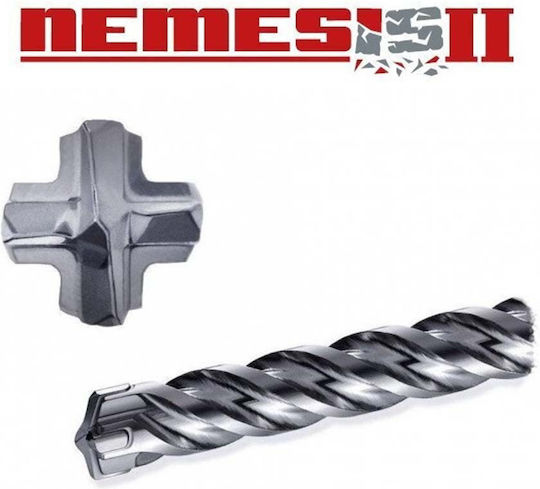 Makita Nemesis II Четирирезна Свредло със SDS Max Опашка за Строителни материали 20x320mm