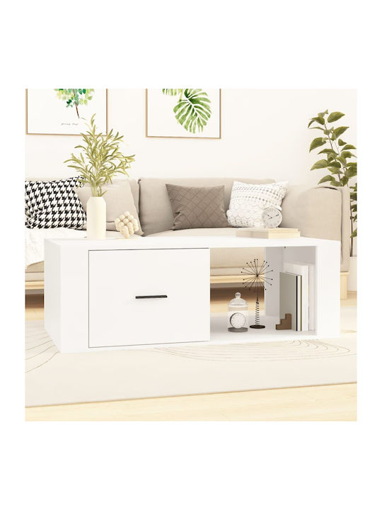 Rechteckig Couchtisch White L100xB50.5xH35cm