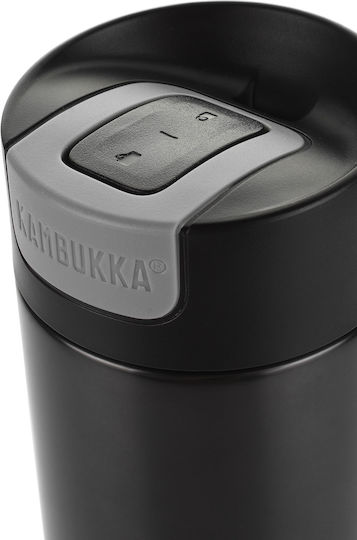 Kambukka Olympus Bottle Thermos Stainless Steel BPA Free 500ml Darkness with Mouthpiece