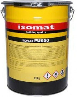 Isomat Isoflex PU 650 Ελαστομερές Επαλειφόμενο Στεγανωτικό Πολυουρεθάνης 1kg Διάφανο