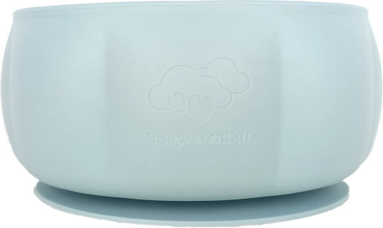 Baby Cloud Παιδικό Μπωλ Φαγητού από Σιλικόνη Κολοκύθα Γαλάζιο