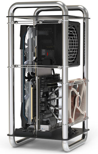 Streacom DA6 XL Mini-Turm Computergehäuse Chrome