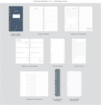 Filofax Ημερήσιο Organizer Good Vibes Stripes