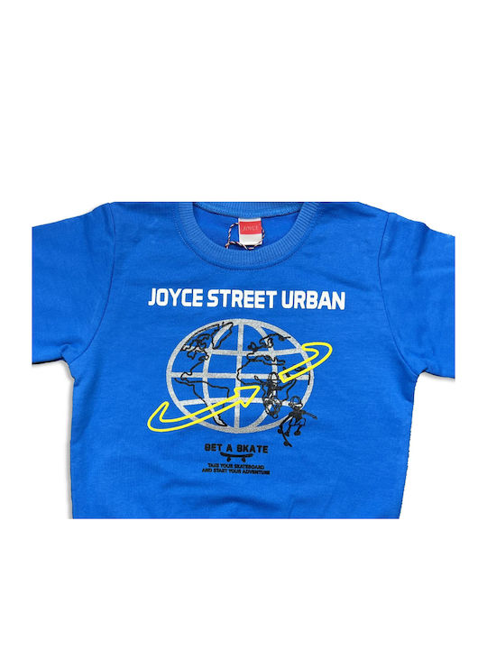 Joyce Kids Sweatpants Set Blue 2pcs Get a Skate