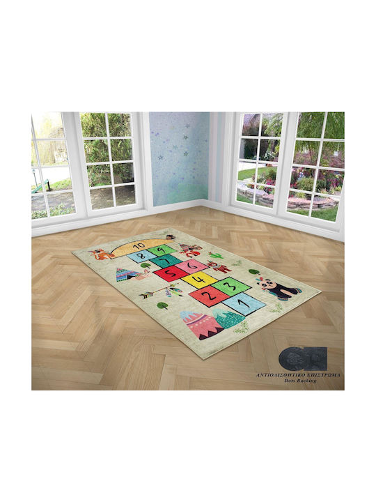 Dimcol Hopscotch 284 Kinder Teppich Ecru 135x200cm