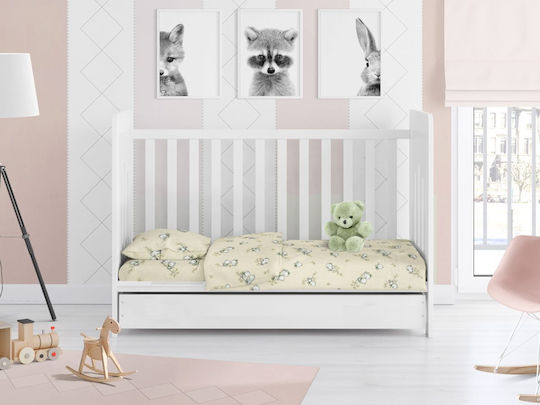 Dimcol Baby Duvet Cover Birds 16 Ecru 120x160cm