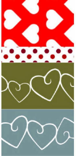 Folia Αυτοκόλλητη Washi Ταινία Διακόσμησης Love 4τμχ Ταινία Washi 4τμχ