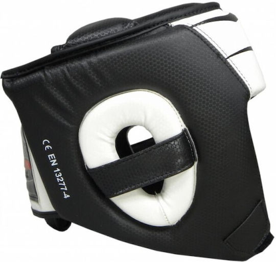 Sport Masters Adult Open Face Boxing Headgear Synthetic Leather White