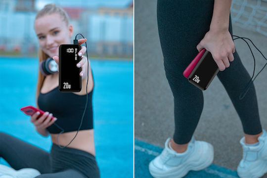 Blow PB30A Power Bank 30000mAh mit 2 USB-A Ausgangsanschlüsse Schnellladung Schwarz