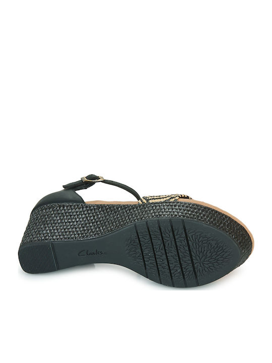 Rose Ease Women's Ankle Strap Platforms Black
