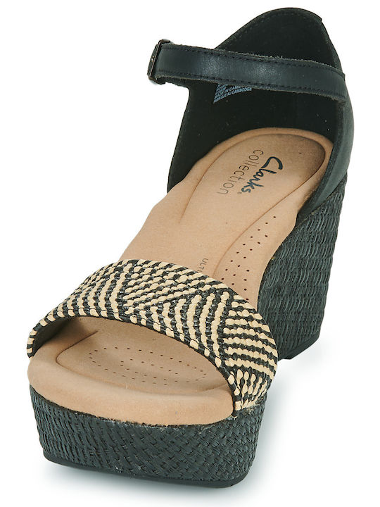 Rose Ease Women's Ankle Strap Platforms Black