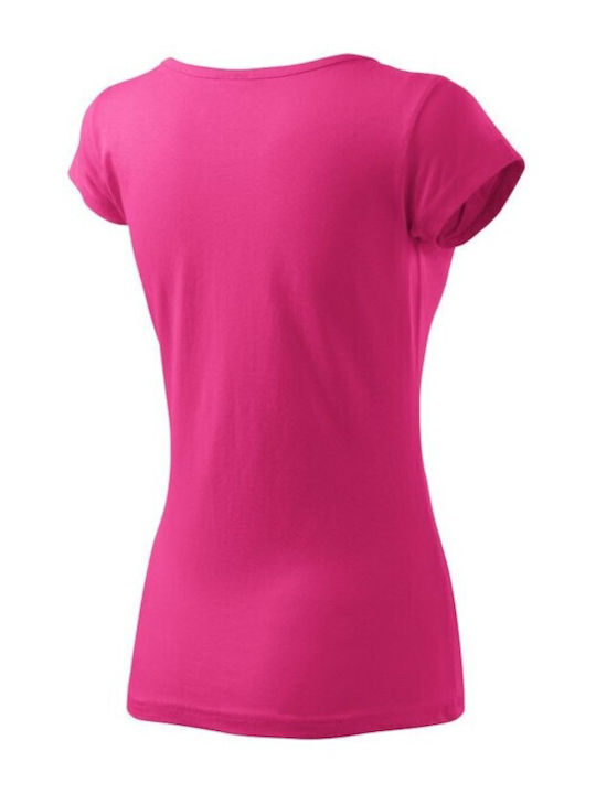 Adler Pure Γυναικείο Διαφημιστικό T-shirt Κοντομάνικο σε Φούξια Χρώμα