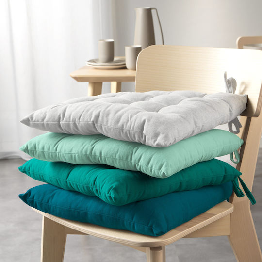 Douceur d'Intérieur Garden Chair Cushion Turquoise 40x40cm