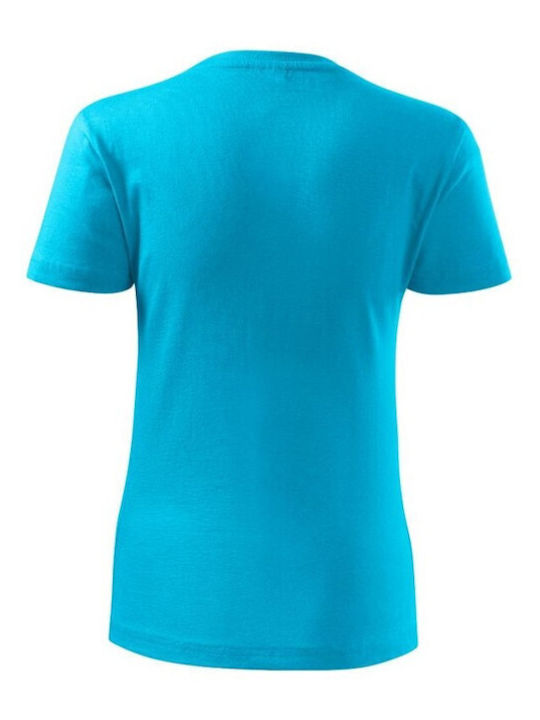 Malfini Women's Short Sleeve Promotional T-Shirt Turquoise