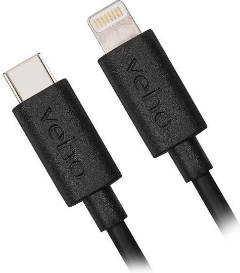 Veho USB-C to Lightning Cable Μαύρο 1m (VCL-005-MFI-C-1M)