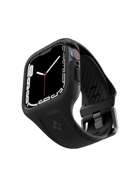 Spigen Liquid Air Pro Θήκη Σιλικόνης σε Μαύρο χρώμα για το Apple Watch 41mm