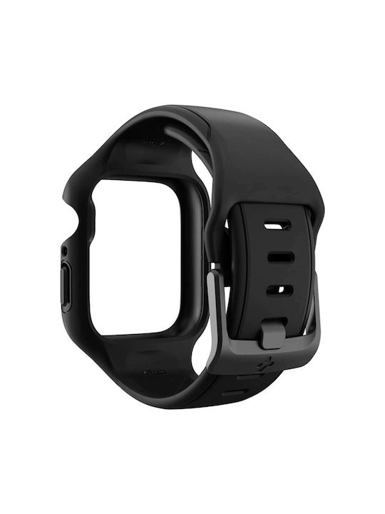 Spigen Liquid Air Pro Θήκη Σιλικόνης σε Μαύρο χρώμα για το Apple Watch 41mm