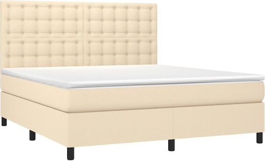 Bett Übergröße Mit Stoff bezogen Blue mit Latten & Matratze 160x200cm