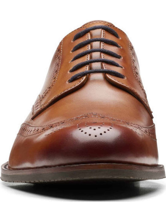 Leder Herren Oxfords Rot