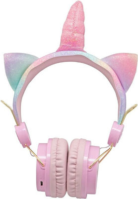 Unicorn AH-808 Bluetooth Wireless On Ear Headphones Pink 03008FJH00PK