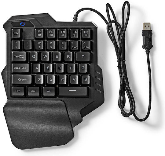 Nedis GKBDS110BK Gaming Tastenfeld mit RGB-Beleuchtung (Englisch US)