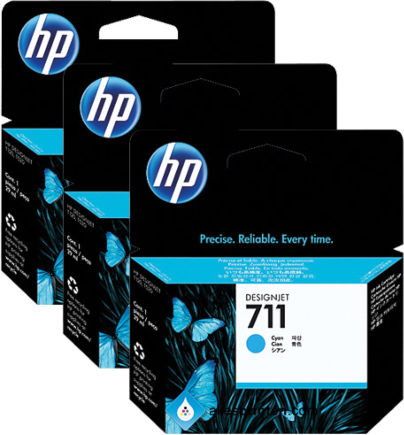 HP 711 Original InkJet Printer Ink Cyan (CZ134A)