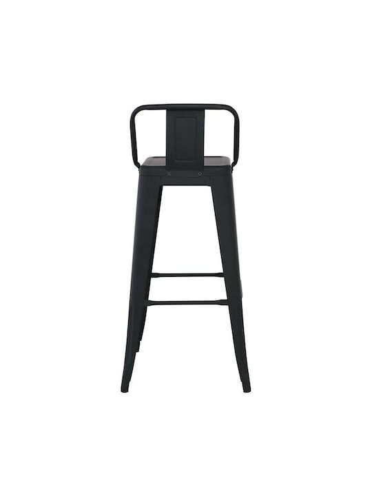 Scaun Metalic Pentru Bar Exterior Relix Negru 44x44x96cm
