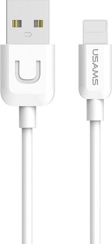 Usams US-SJ097 Regular USB-A la Cablu Lightning Alb 1m (IPUSBXD02)