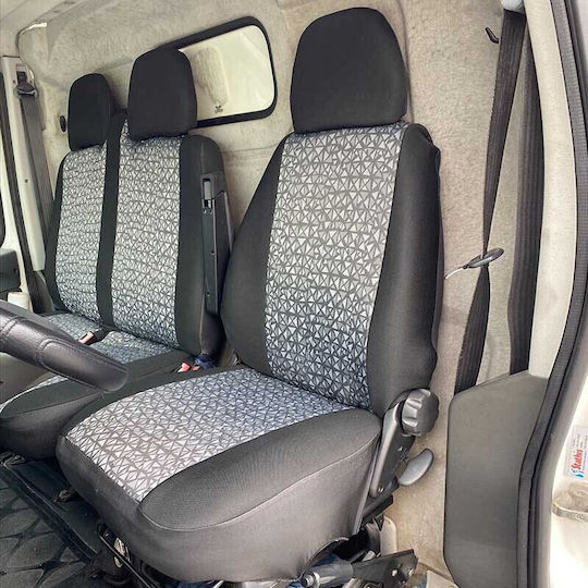 Carner Car Cover Set 7pcs Black / Gray