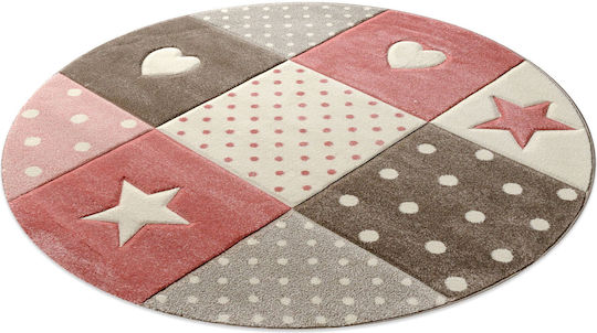 Tzikas Carpets Kids Rug Road Pink 160x160cm Thickness 13mm