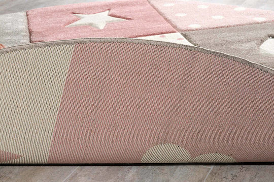 Tzikas Carpets 20339-755 Детски Килим Път Розов 160x160см Дебелина 13мм