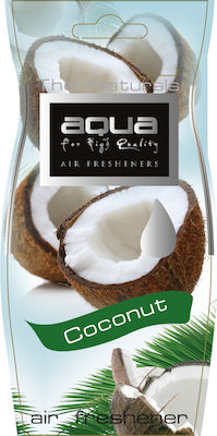 Aqua Car Air Freshener Tab Pendand The Naturals Coconut 00-0