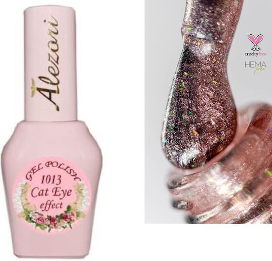 Alezori Cat Eye Effect Semipermanent Lac de Unghii 1013 Ochi de pisică 15ml 1buc