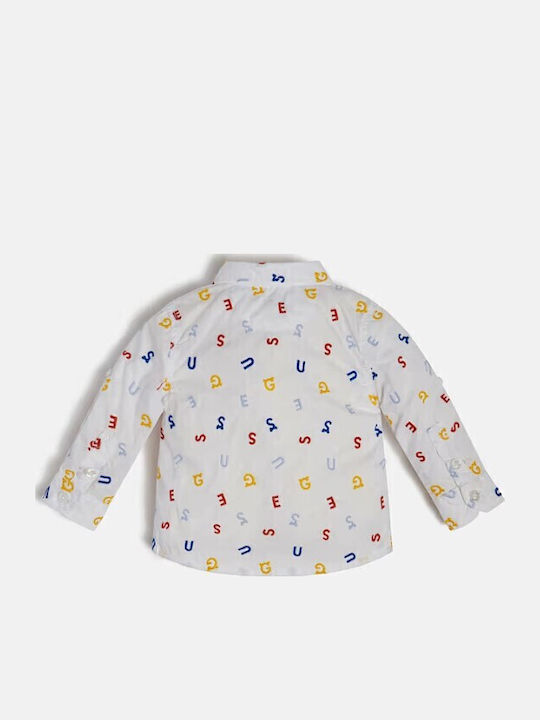 Kids Shirt Long Sleeve White