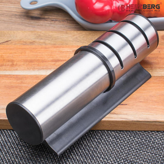 Herzberg Handheld Knife Sharpener with 3 Levels 18x6.5x6cm