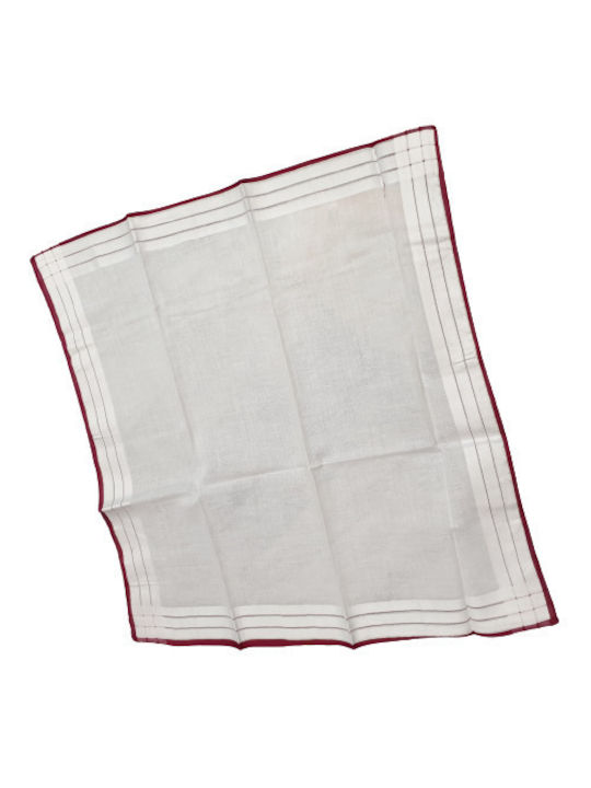 Einstecktuch Nasen-Taschentuch Einstecktuch Baumwolle Taschentuch Weiß mit Kornflaum Herren