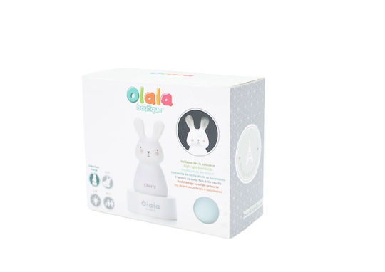 Lumini LED Lampă decorativă pentru copii Charly Bunny Albastru 6x5x10εκ.