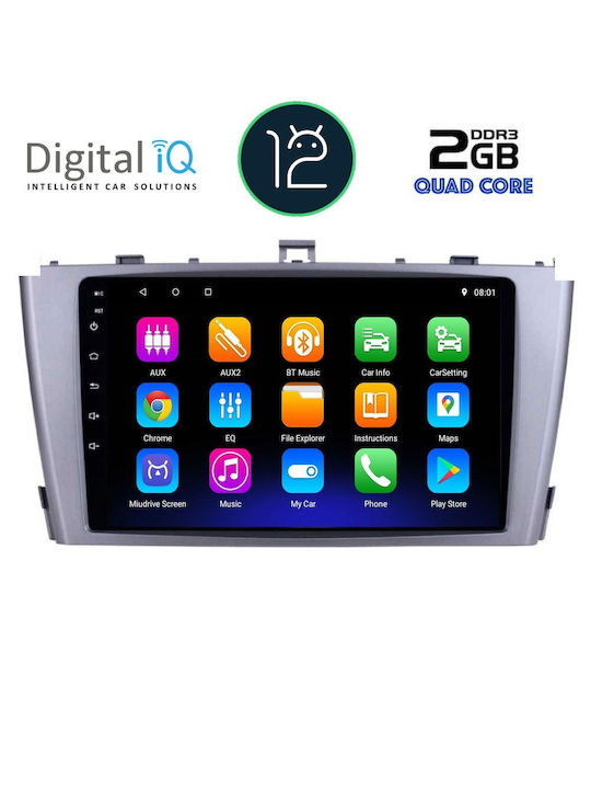 Digital IQ Car Audio System for Toyota Avensis Audi A7 2003-2009 (Bluetooth/USB/WiFi/GPS) with Touch Screen 9"