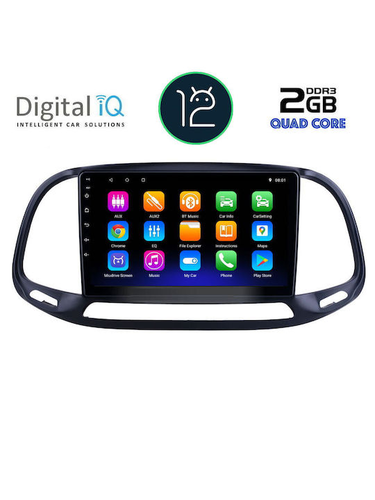 Digital IQ Car Audio System for Opel Combo Fiat Doblo Audi A7 2015-2018 (Bluetooth/USB/AUX/WiFi/GPS/CD) with Touch Screen 9"