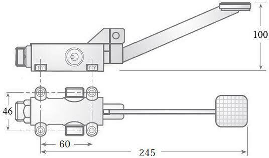Caff S.L. PD-171 Fußpedal-Ventil
