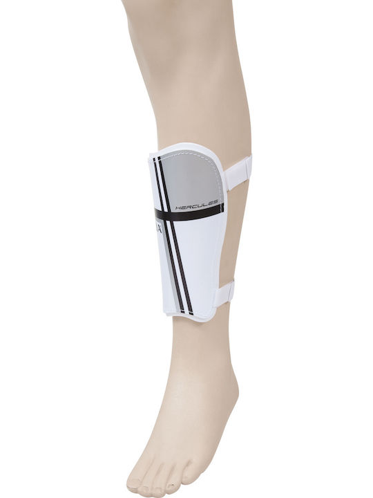 AMILA Hercules Adults Soccer Shin Protectors White Large 83177