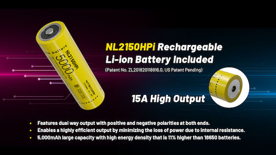 NiteCore LED IP68 с Максимална Яркост 3000лм P23i Черен