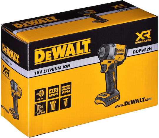 DEWALT DCF922NT Brushless Schlagschrauber Akku 18V Solo mit Aufnahme 1/2"